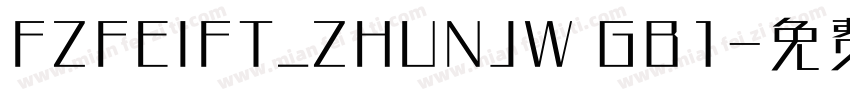 FZFEIFT_ZHUNJW GB1字体转换